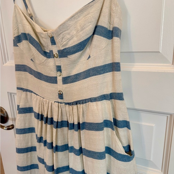 Mara Hoffman Striped Blue and Cream Maxi Dress - Picture 3 of 5